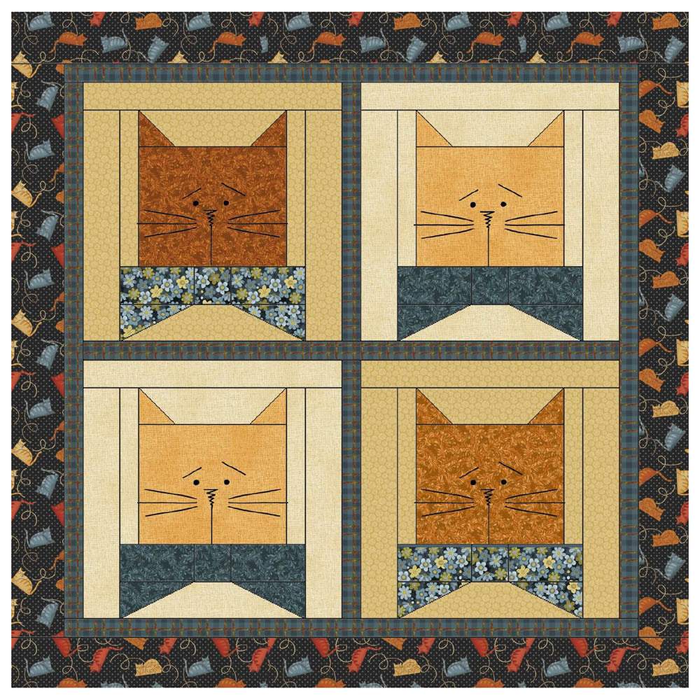 Benartex - Cats N Bows Pattern - FREE download