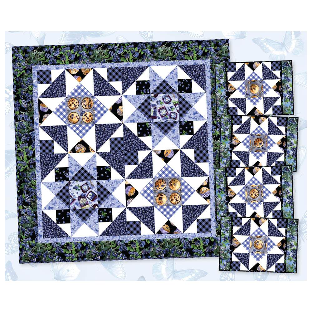 Benartex - Blueberry Hill Table Set Pattern - FREE download