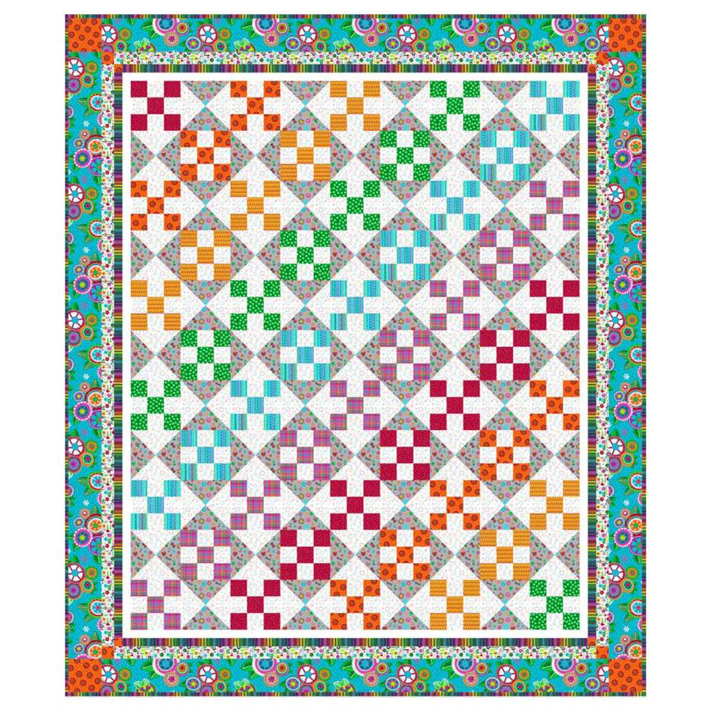 Blank Quilting - Daisy Talk Quilt#2_pattern - FREE download