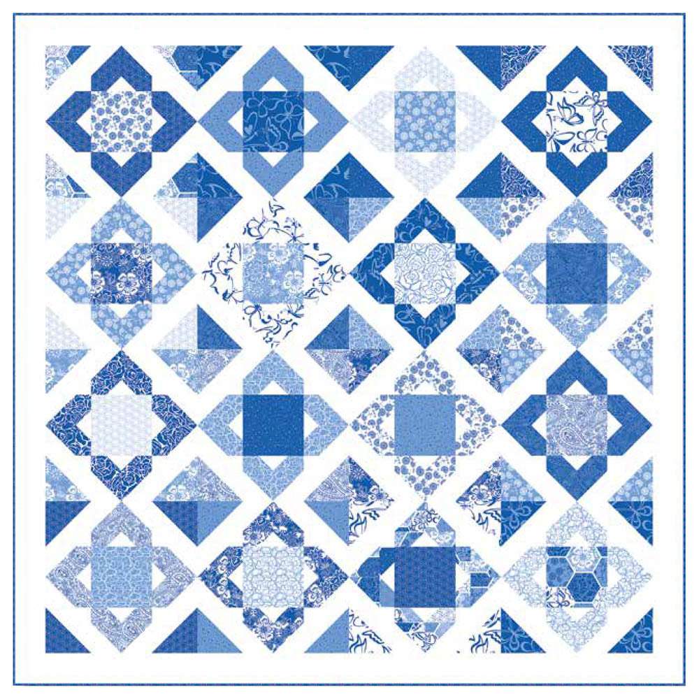 Blank Quilting - Blue Bayou Quilt#1 pattern - FREE download