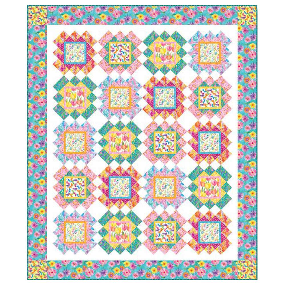 Blank Quilting - Bloom Bouquet Quilt#2 pattern - FREE download