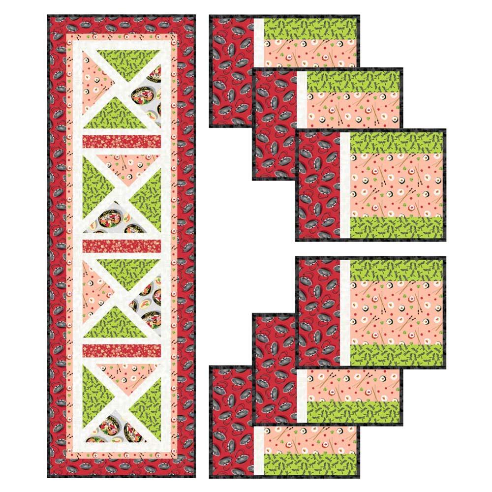 Blank Quilting - Soho Sushi Table Set Pattern - FREE download