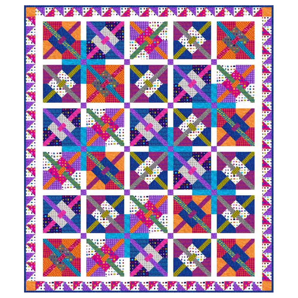 Blank Quilting - Points of Hue Quilt 1 Pattern - FREE download