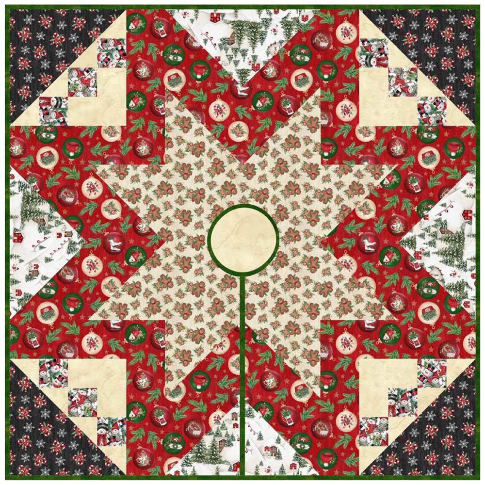 Blank Quilting - Making Spirits Bright Tree Skirt_ Pattern - FREE download