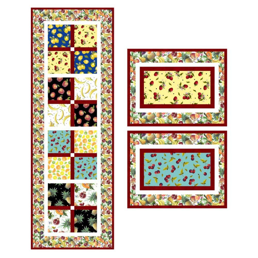 Blank Quilting - Fruit For Thought Table Set Pattern - FREE download