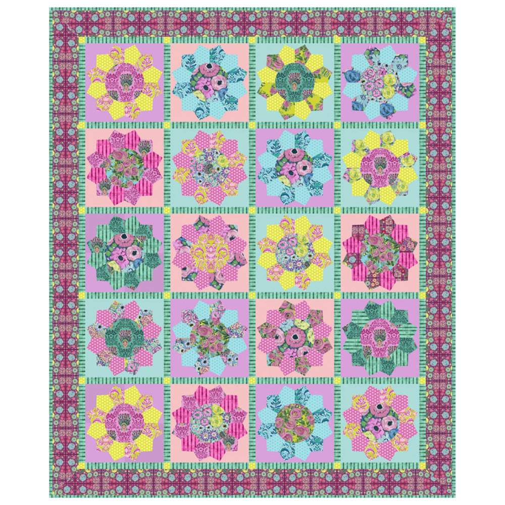 FreeSpirit - Sunflowers Quilt pattern - FREE download