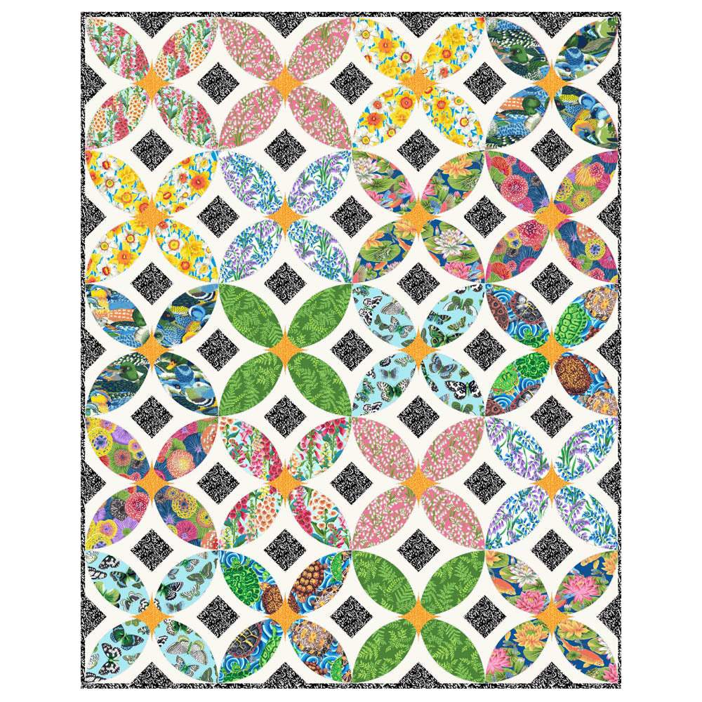 FreeSpirit - Flower Garden Quilt pattern - FREE download