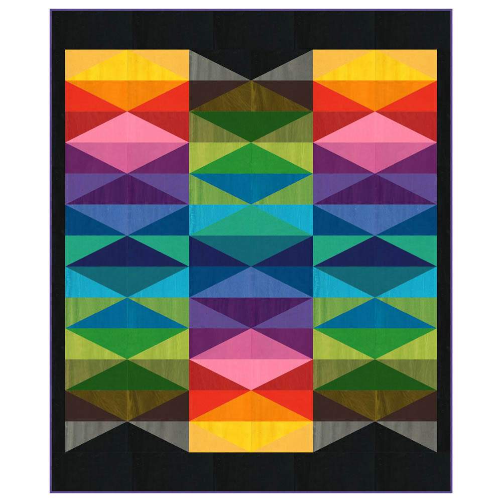 FreeSpirit - Diamond Rainbows Quilt Pattern - FREE download