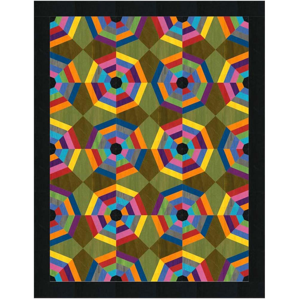 FreeSpirit - Chromatic Spider Web Quilt Pattern - FREE download