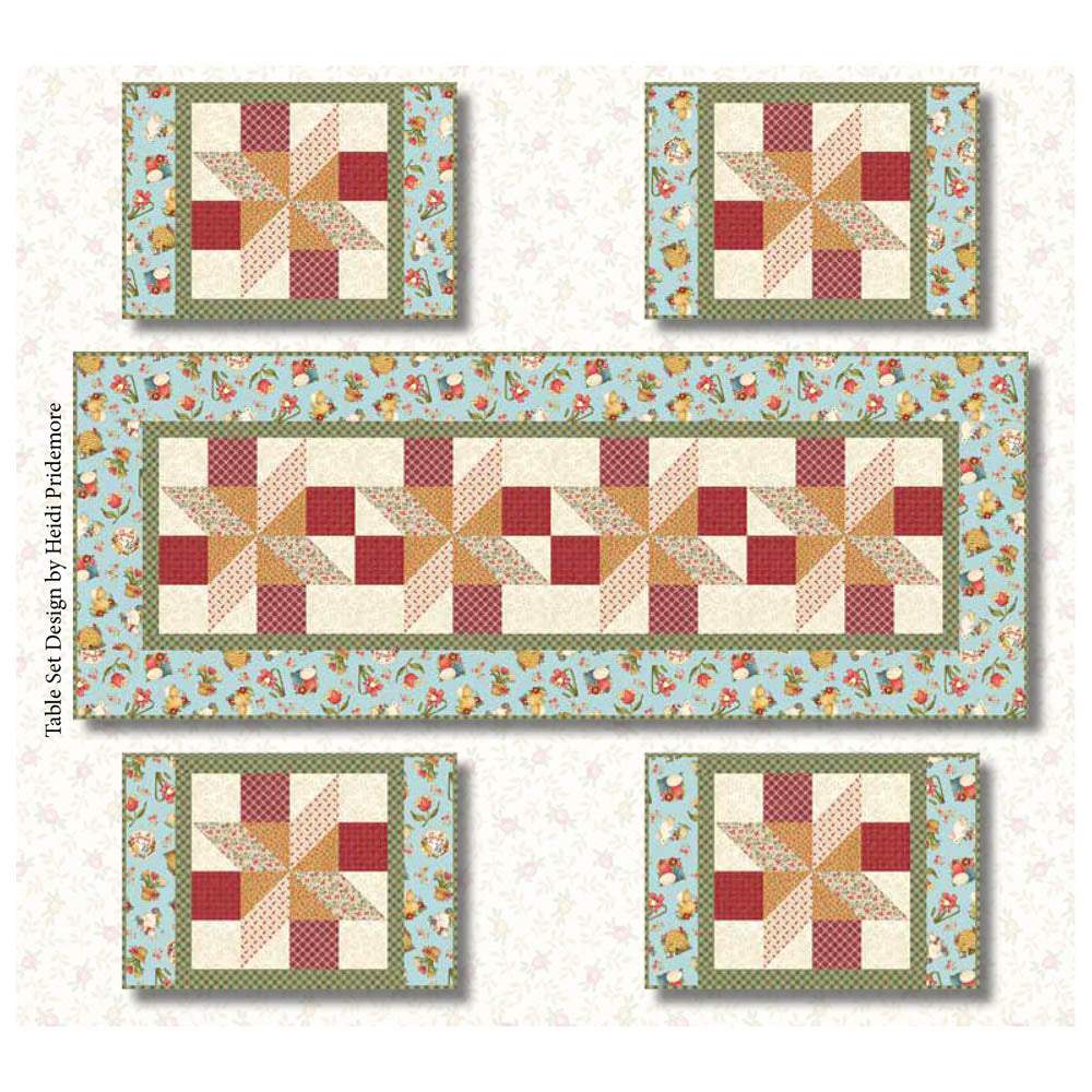 Henry Glass - Spring is in the Air Table Set pattern - FREE download