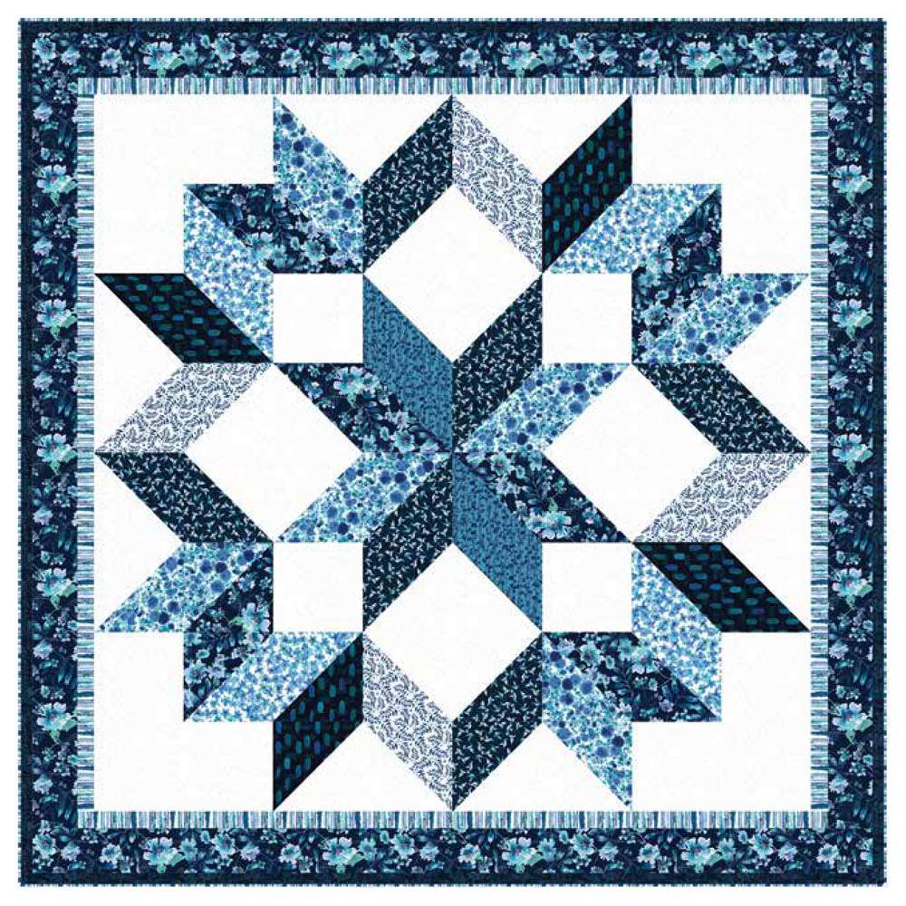Henry Glass - Midnight Sapphire Quilt#2 pattern - FREE download