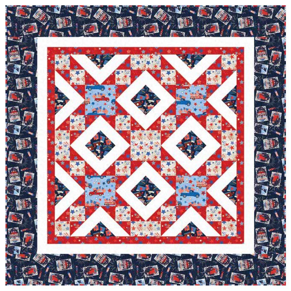Henry Glass - Patriotic Picnic Quilt 2 Pattern - FREE download