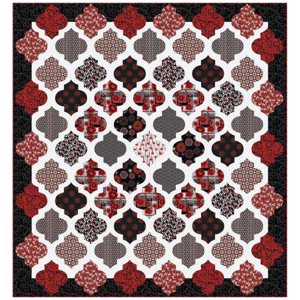 Henry Glass - Moroccan Red Quilt 2 Pattern - FREE download