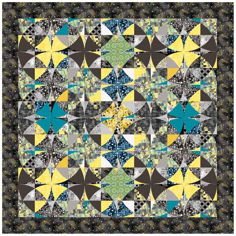 Henry Glass - Black White & Citrus_Quilt 1 Pattern - FREE download