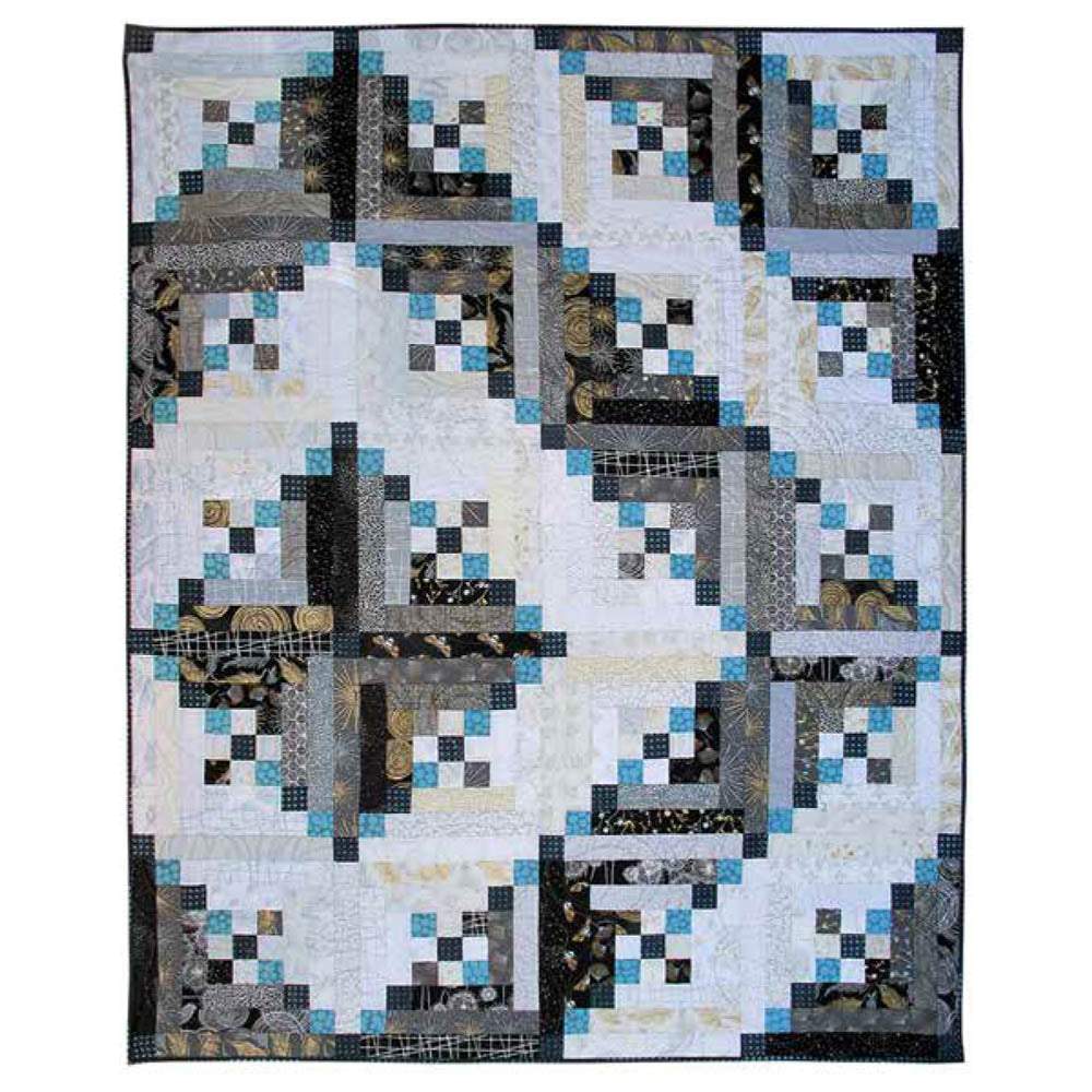 Hoffman Fabrics - Nine to a Cabin Quilt pattern - FREE download