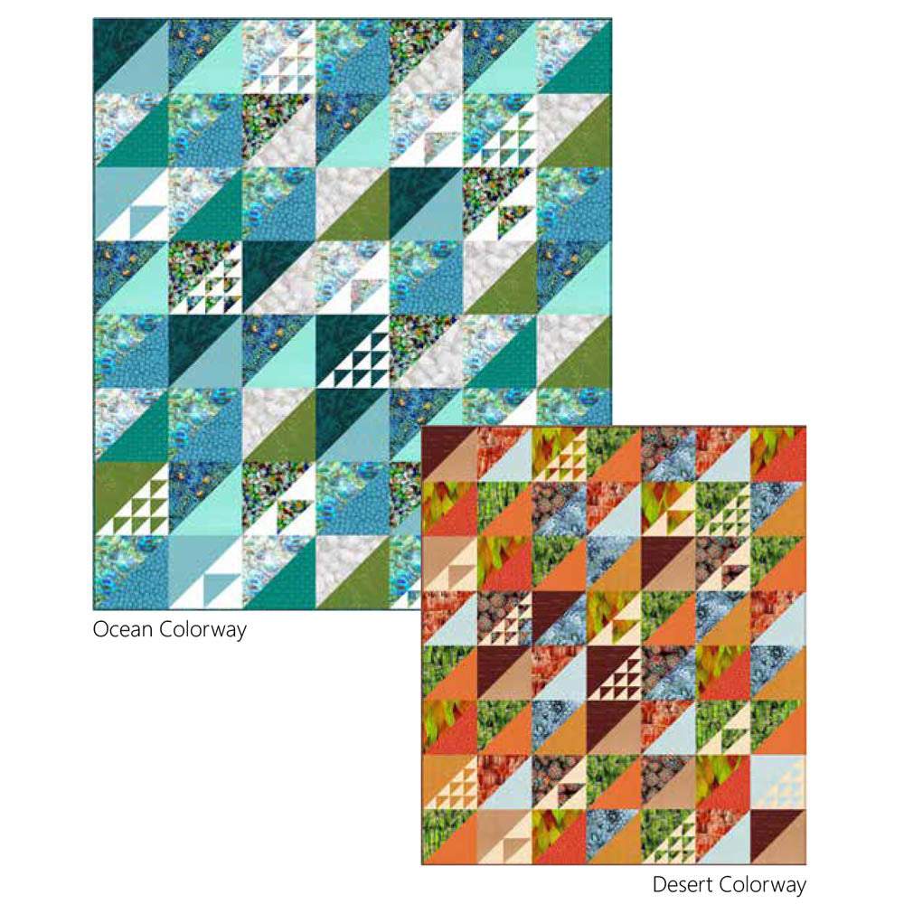Hoffman Fabrics - Ecosystems Quilt pattern - FREE download