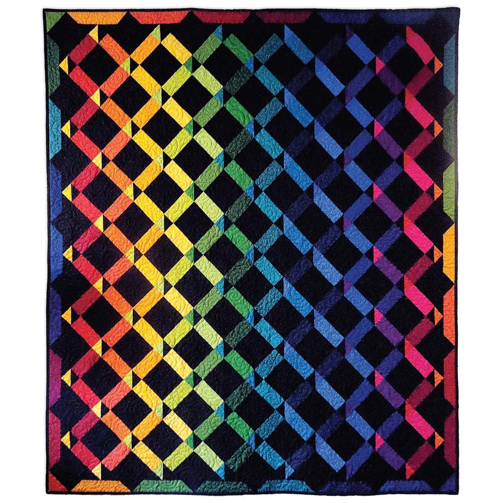 In the Beginning - Rainbow Twist Quilt pattern - FREE download