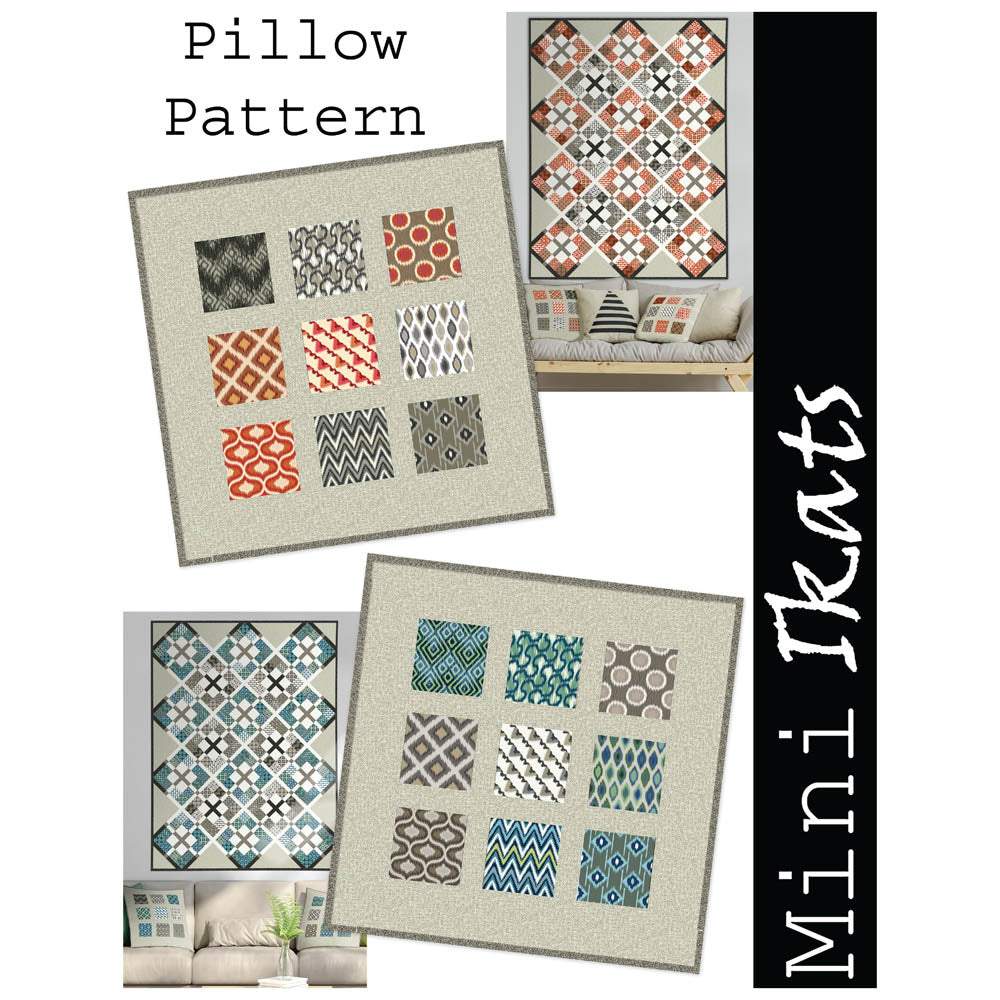 In the Beginning - Mini Ikats Pillowcase pattern - FREE download