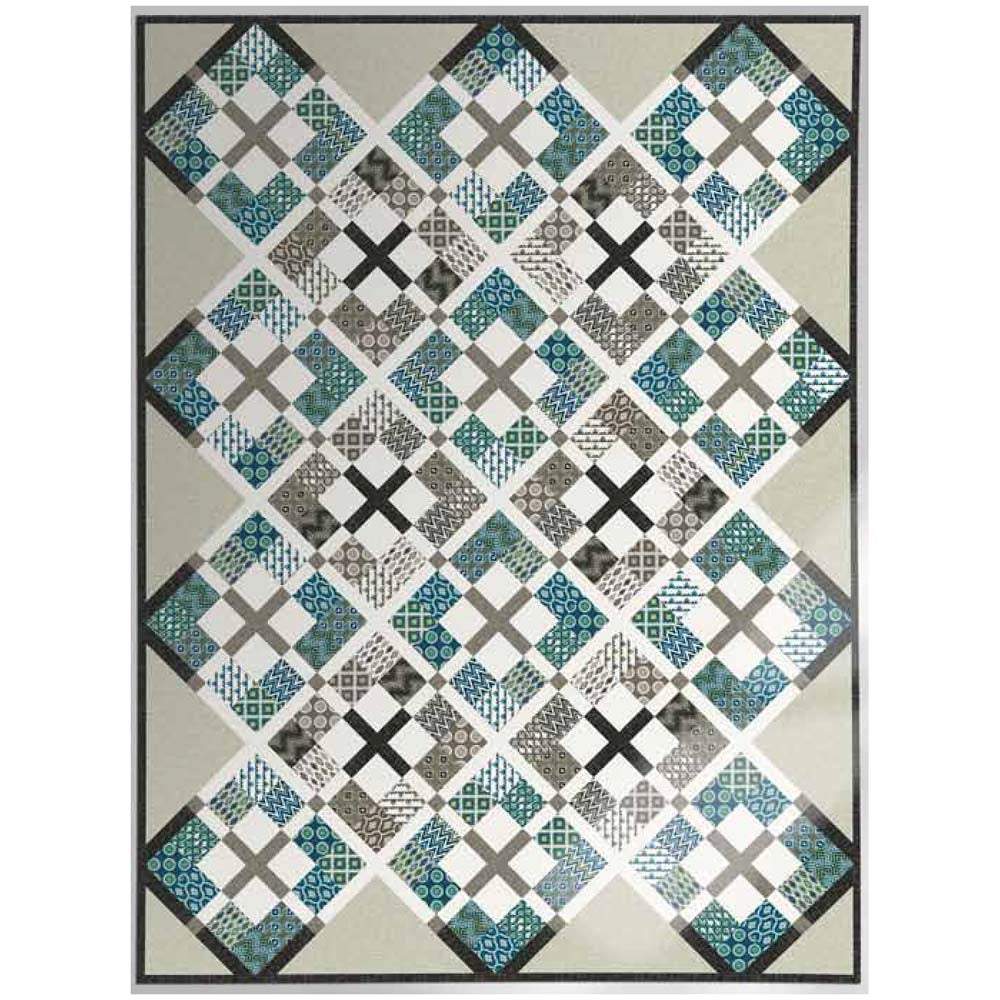 In the Beginning - Mini Ikats Handout Quilt pattern - FREE download