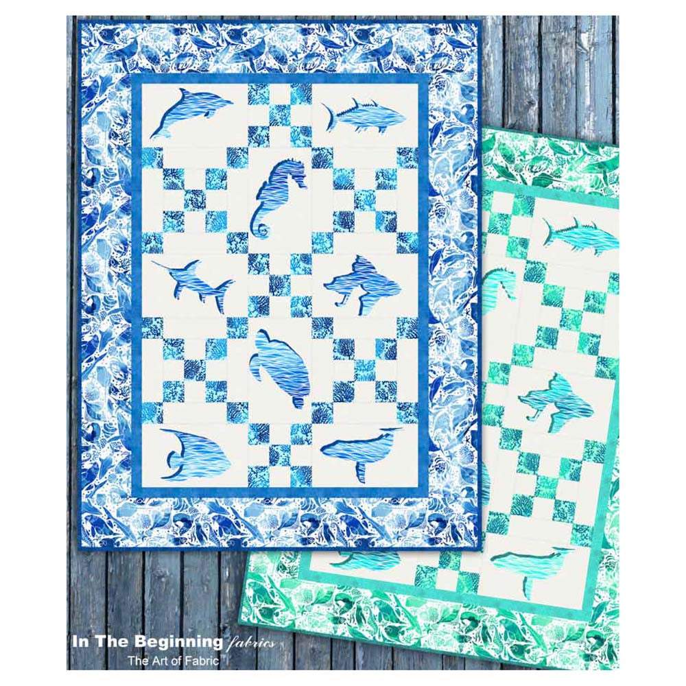 In the Beginning - Amazing Ocean Quilt Pattern - FREE download