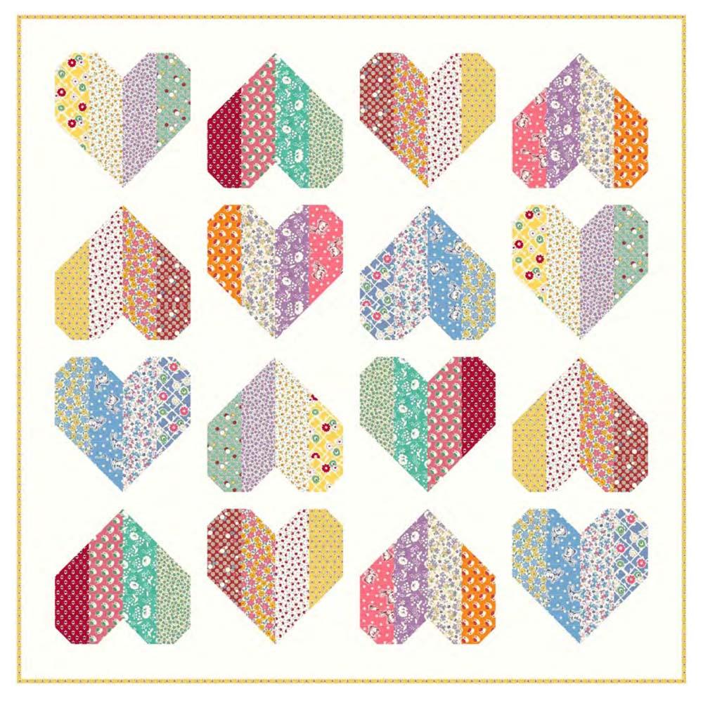 Marcus - Sew Charming Heart Quilt Pattern - FREE download