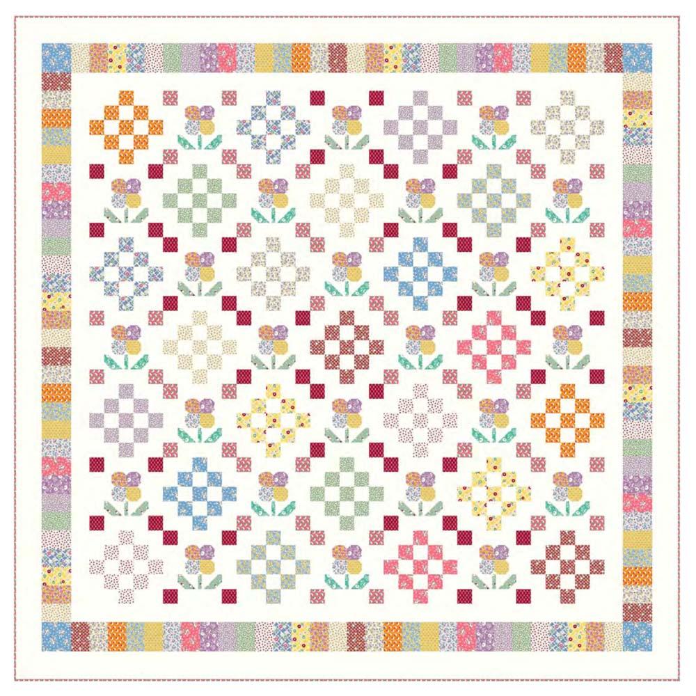 Marcus - Sew Charming Flower Quilt Pattern - FREE download