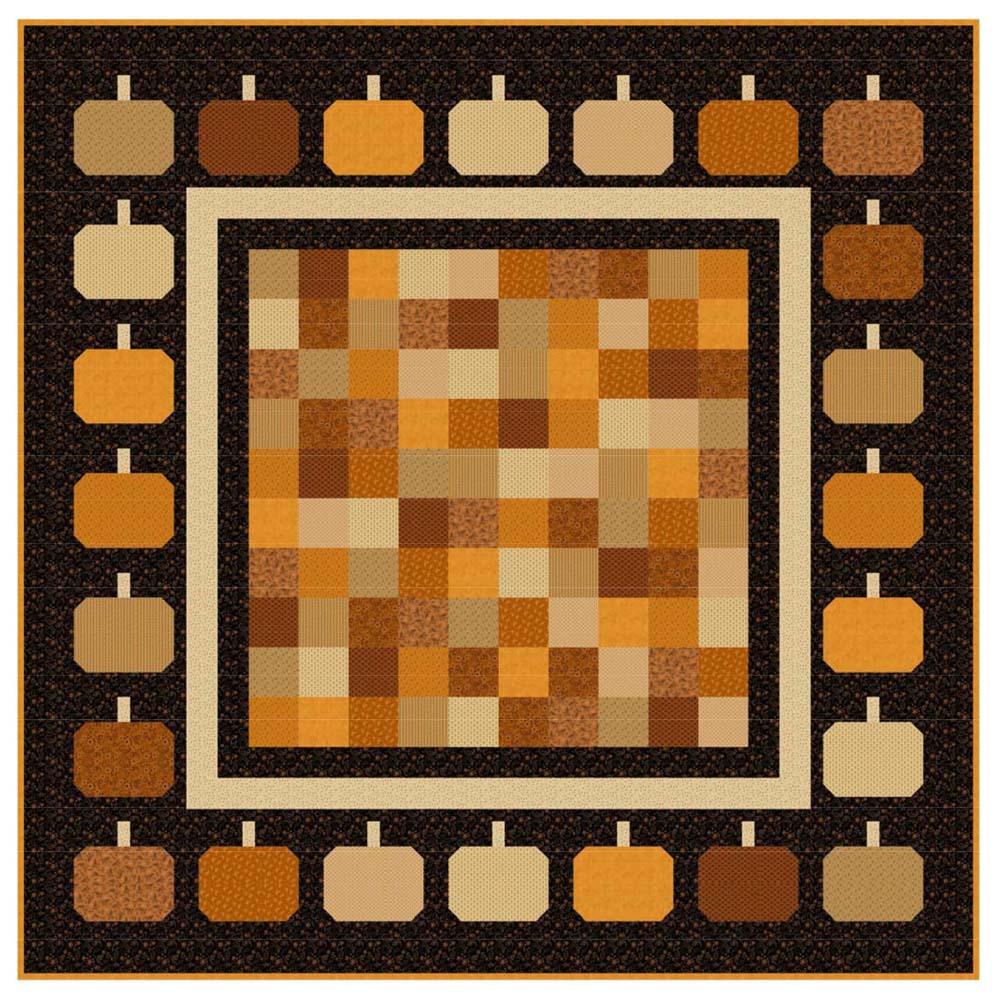 Marcus - Cheddar & Coal Pumpkins Pattern - FREE download