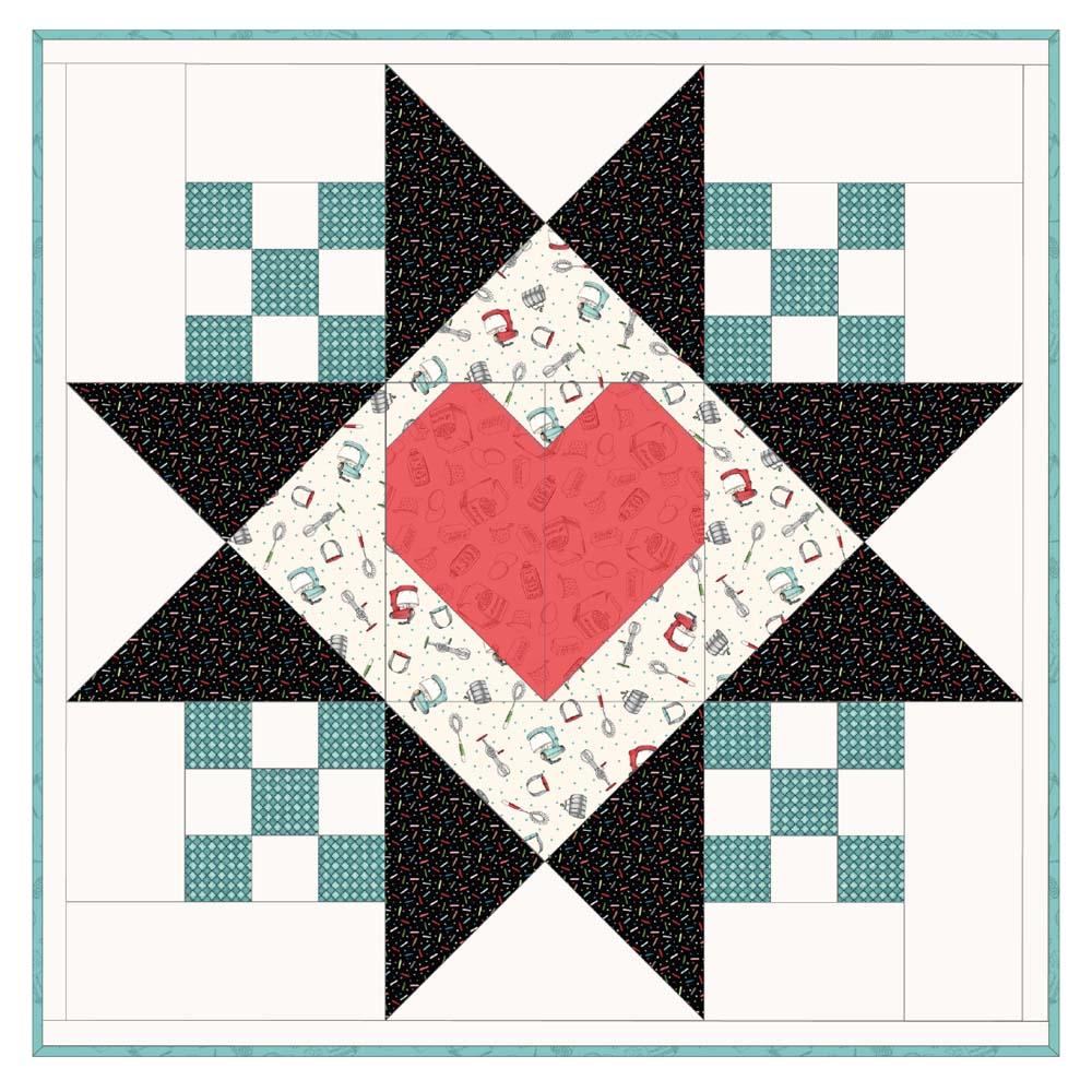 Maywood - Kitchen Stars Mini Quilt Pattern - FREE download