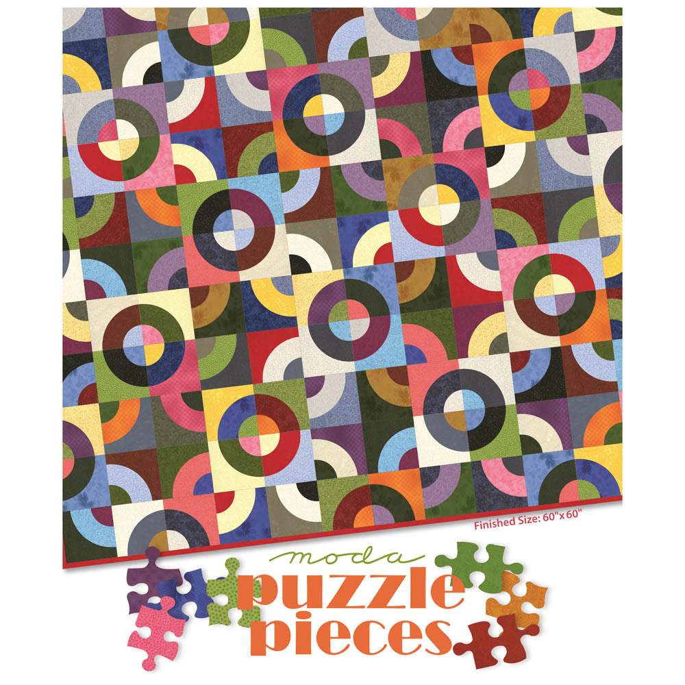 Moda Fabrics - Puzzle Pieces Quilt pattern - FREE download