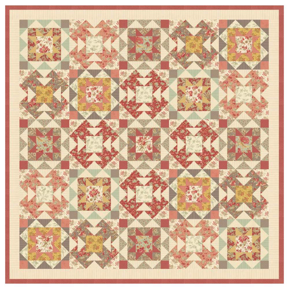 Moda Fabrics - Larkspur Quilt pattern - FREE download