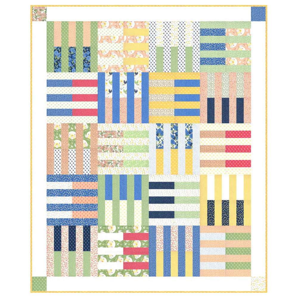 Moda Fabrics - Chicken Scratch Quilt pattern - FREE download – Keepsake ...