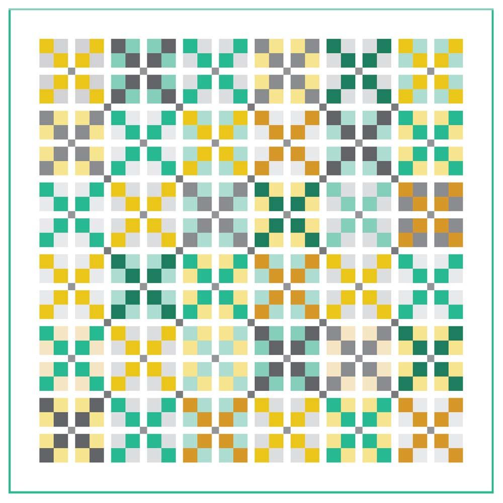 Moda Fabrics - Quadrangle Quilt Pattern - FREE download