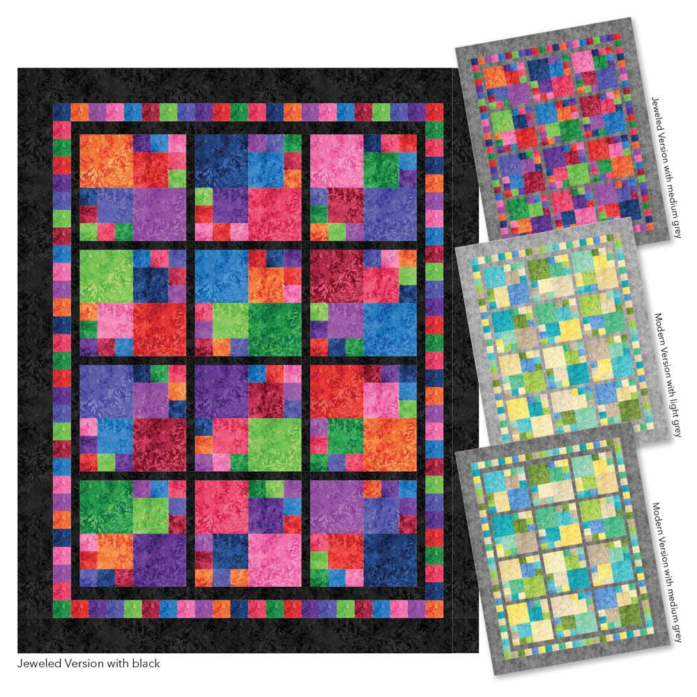 Northcott Fabrics - Jeweled Tiles Quilt pattern - FREE download