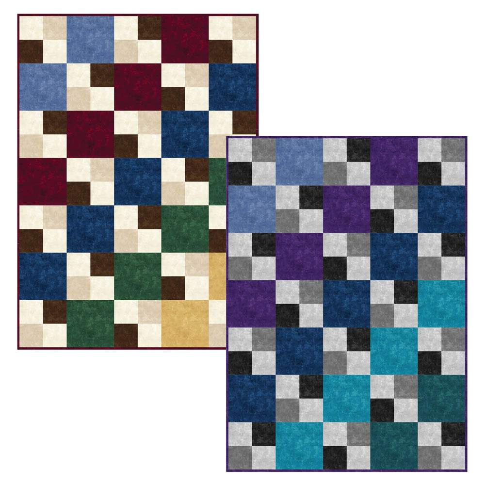 Northcott Fabrics - FOUR SQUARE Quilt pattern - FREE download
