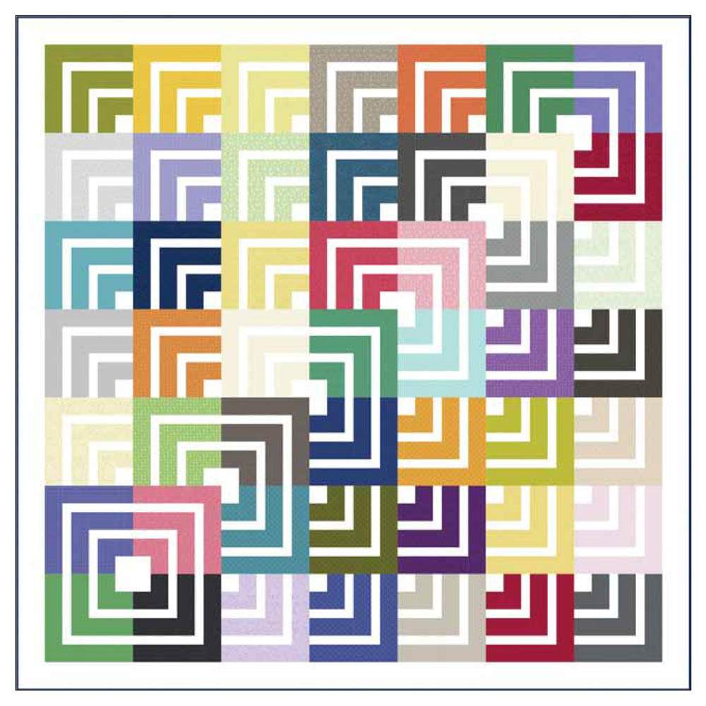 P&B Textiles - Stacks 2.5-inch strips Quilt pattern - FREE download