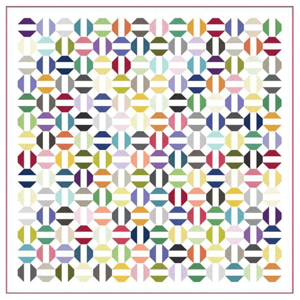 P&B Textiles - Roly Poly 10-inch Squares Quilt pattern - FREE download
