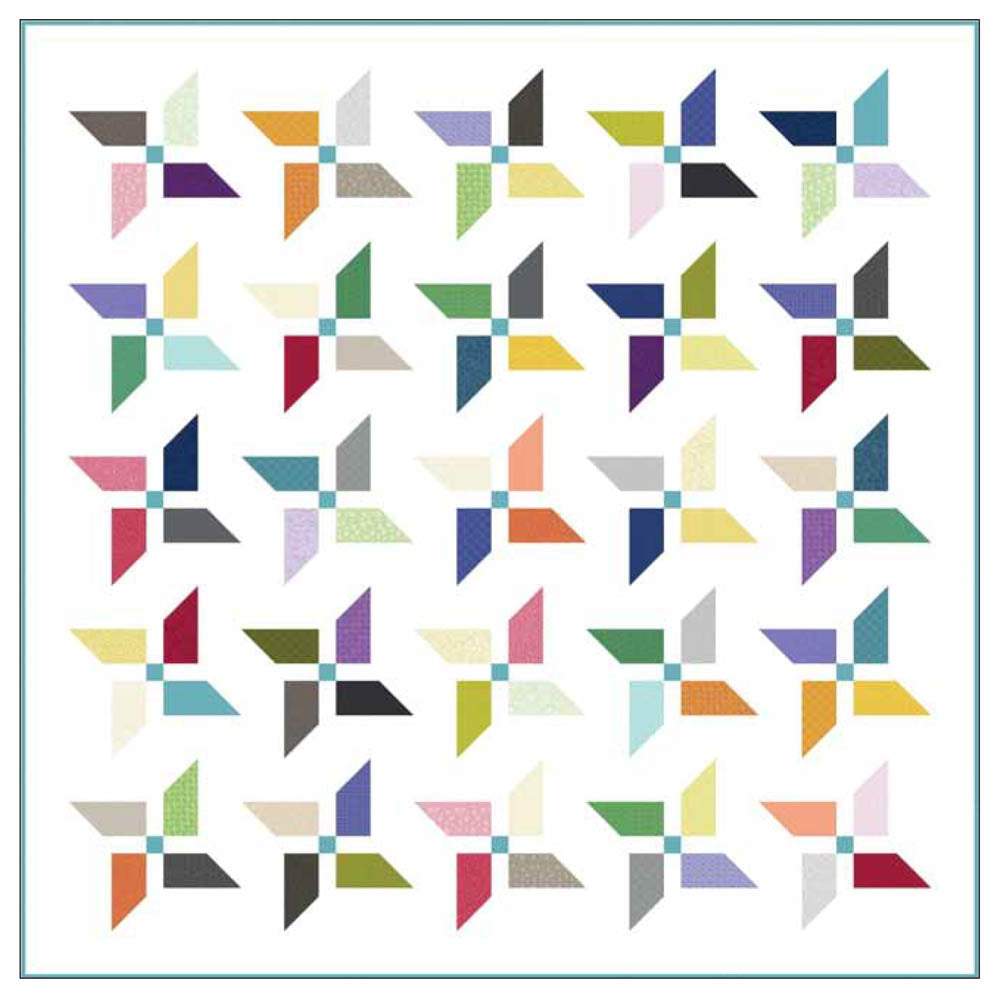 P&B Textiles - Whimsy 5-Inch Squares Quilt pattern - FREE download
