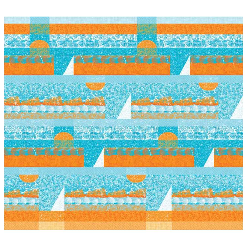 P&B Textiles - Sunset Strip Beach Quilt pattern - FREE download