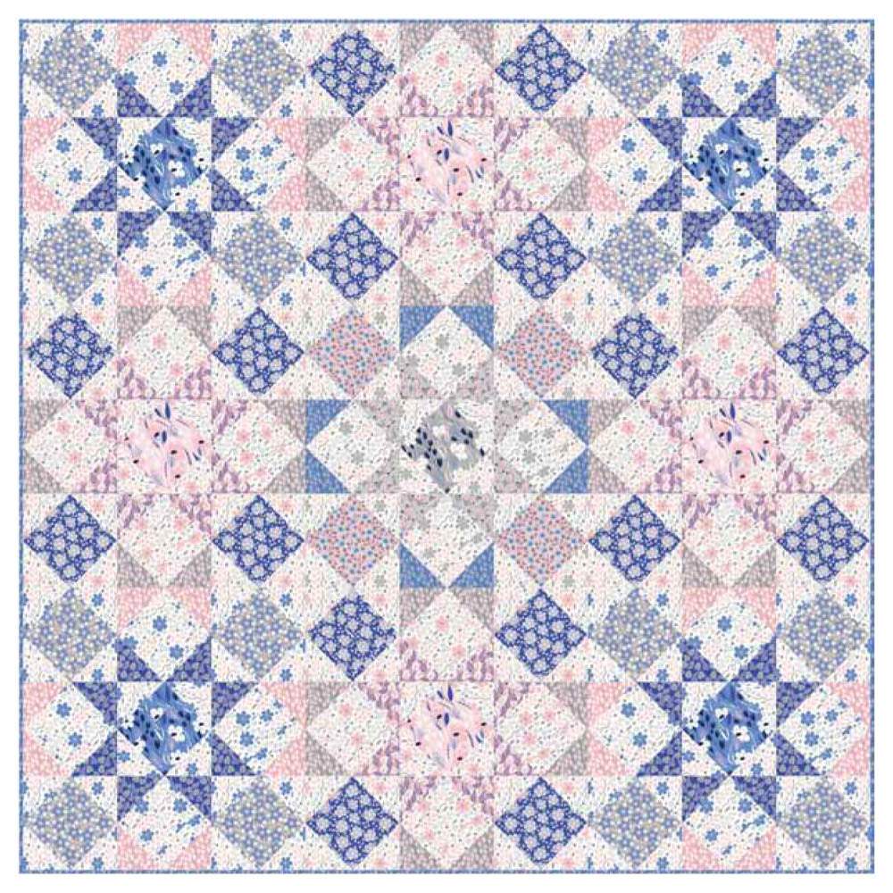 P&B Textiles - Meadow Lane Primrose Quilt pattern - FREE download