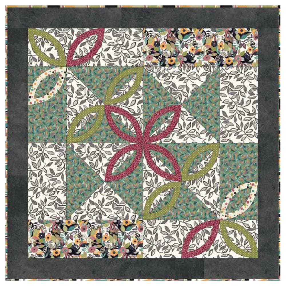 P&B Textiles - Farah Flowers Quilt pattern - FREE download