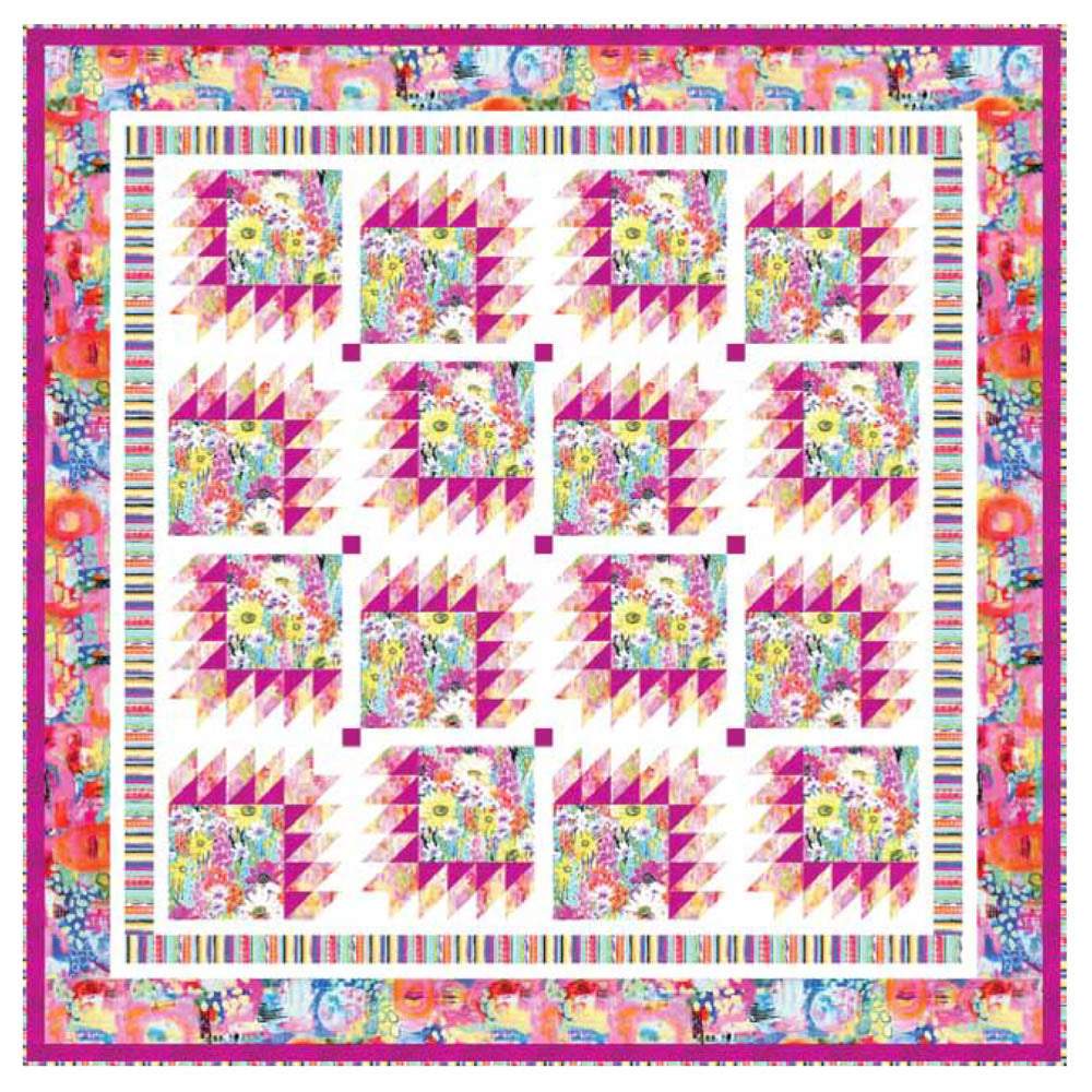 P&B Textiles - Enlighten Quilt pattern - FREE download