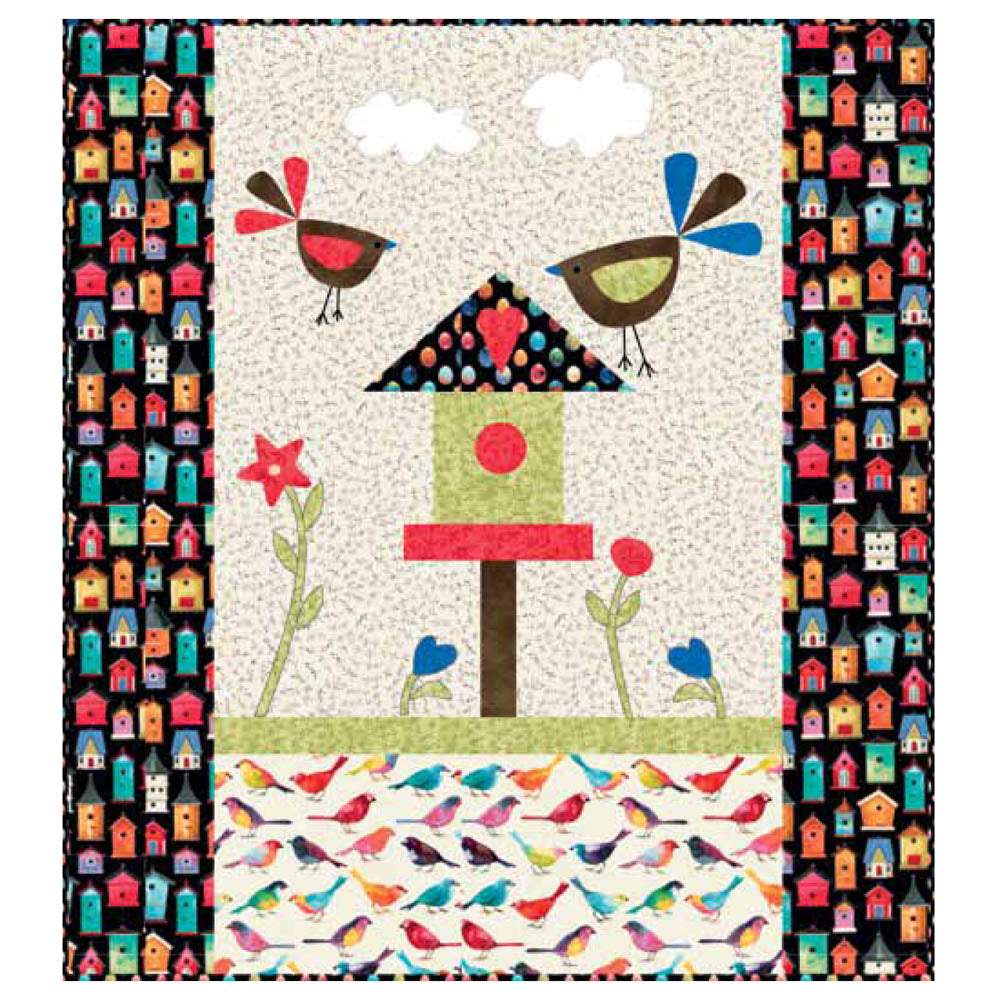 P&B Textiles - Bird Watchers Wall Hanging pattern - FREE download