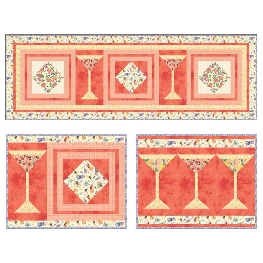 P&B Textiles - Ambrosia Table Runner & Placemat pattern - FREE download