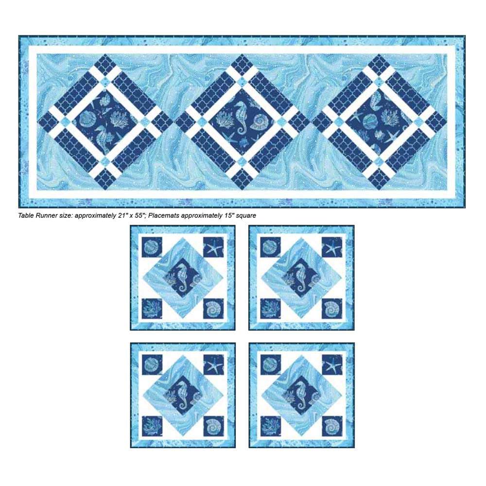 P&B Textiles - Coastal Living Table Runner & Placemat Pattern - FREE download