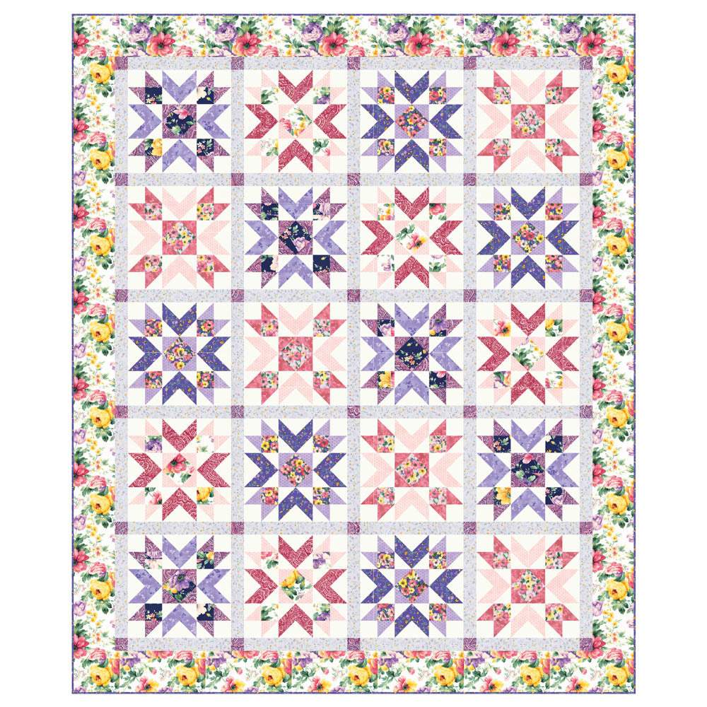 Robert Kaufman - Woodside Blossom Quilt pattern - FREE download