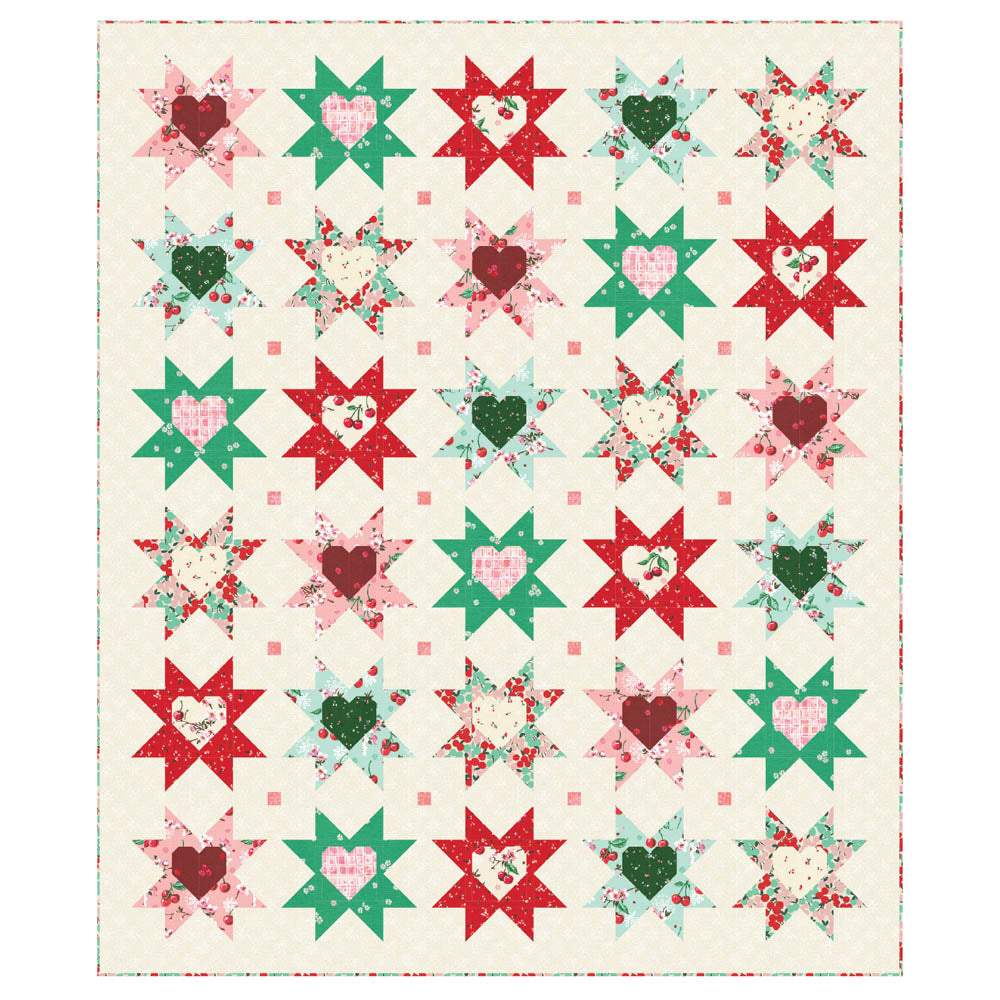 Robert Kaufman - Stars and Hearts Quilt pattern - FREE download