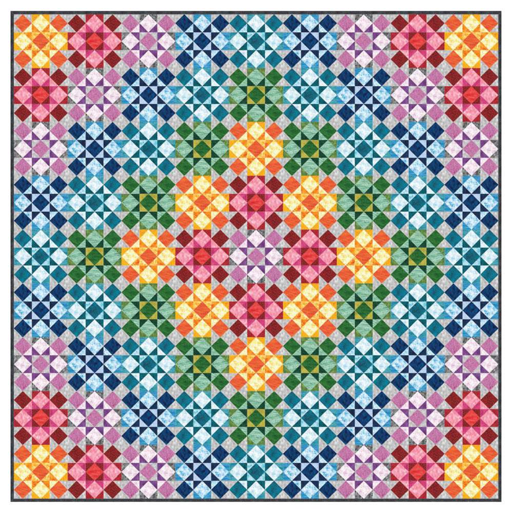 Robert Kaufman - Mosaic Courtyard Quilt pattern - FREE download
