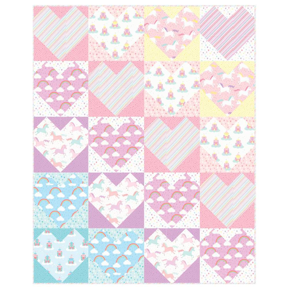Robert Kaufman - I Heart Rainbows Quilt pattern - FREE download
