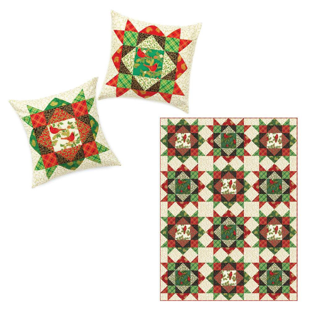 Robert Kaufman - Grand Winter Sky Quilt & Pillow pattern - FREE download