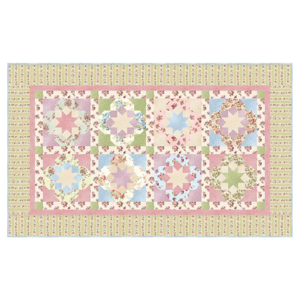 Robert Kaufman - Flower Box Runner pattern - FREE download